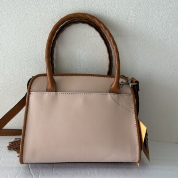 Patricia Nash Bag Paris SatchelParisian Floral Spot Print Cream w Tassel - Picture 10 of 13